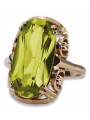 Rose soviétique russe 14k 585 or Alexandrite Ruby Emerald Sapphire Zircon ring vrc084