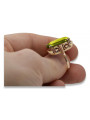 Russische sowjetische Rose 14 Karat 585 Gold Alexandrit Rubin Smaragd Saphir Zirkon Ring vrc084