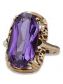 Rose soviétique russe 14k 585 or Alexandrite Ruby Emerald Sapphire Zircon ring vrc014