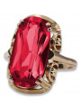 Russian Soviet rose 14k 585 gold Alexandrite Ruby Emerald Sapphire Zircon ring  vrc014