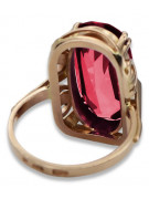 Russische sowjetische Rose 14 Karat 585 Gold Alexandrit Rubin Smaragd Saphir Zirkon Ring vrc014