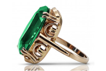 Rose soviétique russe 14k 585 or Alexandrite Ruby Emerald Sapphire Zircon ring vrc014