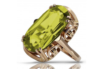 Russische sowjetische Rose 14 Karat 585 Gold Alexandrit Rubin Smaragd Saphir Zirkon Ring vrc014