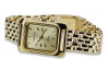 Reloj de pulsera de dama en oro amarillo 14k 585 Geneve lw003ydy&lbw004y