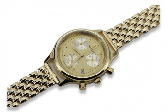 Montre de dame en or jaune 14k 585 Geneve lw019y&lbw004y