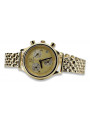 Gold men's watch Geneve ★ zlotychlopak.pl ★ Gold purity 585 333 Low Price!