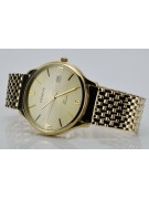 Gold men's watch Geneve ★ zlotychlopak.pl ★ Gold purity 585 333 Low Price!