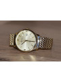 Gold men's watch Geneve ★ zlotychlopak.pl ★ Gold purity 585 333 Low Price!