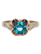 Rose soviétique russe 14k 585 or Alexandrite Ruby Emerald Sapphire Zircon ring vrc014