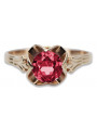 Russische sowjetische Rose 14 Karat 585 Gold Alexandrit Rubin Smaragd Saphir Zirkon Ring vrc014