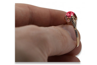 Inel sovietic rusesc din aur 585 trandafir 14k alexandrit rubin smarald safir zircon vrc014