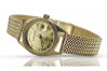 Montre en or jaune 14 carats Geneve pour dame avec diamants 0,25 ct lwd078ydg&lbw003y