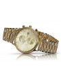 Gold men's watch Geneve ★ zlotychlopak.pl ★ Gold purity 585 333 Low Price!