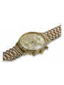 Goldene Herrenuhr Geneve ★ zlotychlopak.pl ★ Gold Reinheit 585 333 Niedriger Preis!