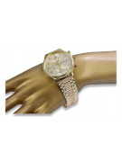 Goldene Herrenuhr Geneve ★ zlotychlopak.pl ★ Gold Reinheit 585 333 Niedriger Preis!