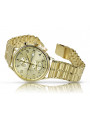 Montre pour homme en or jaune 14k Geneve mw005y&mbw007y