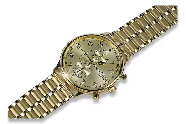 Reloj de Hombre en Oro 14k 585 Amarillo de Ginebra mw005y&mbw007y