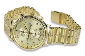 Reloj de Hombre en Oro 14k 585 Amarillo de Ginebra mw005y&mbw007y