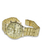 Goldene 14k 585 Herren Geneve Uhr mw005y&mbw007y