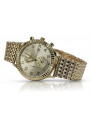 Reloj de Hombre de Oro Italiano 14k 585 Amarillo Geneve mw007y&mbw013y