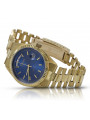 Goldene Herrenuhr Geneve ★ zlotychlopak.pl ★ Gold Reinheit 585 333 Niedriger Preis!