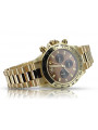 Gold men's watch Geneve ★ zlotychlopak.pl ★ Gold purity 585 333 Low Price!