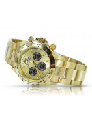 Gold men's watch Geneve ★ zlotychlopak.pl ★ Gold purity 585 333 Low Price!