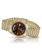 Gold men's watch Geneve ★ zlotychlopak.pl ★ Gold purity 585 333 Low Price!