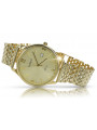 Gold men's watch Geneve ★ zlotychlopak.pl ★ Gold purity 585 333 Low Price!