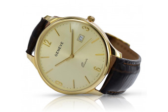 Montre pour homme en or jaune 14 carats, O. mw017ydy