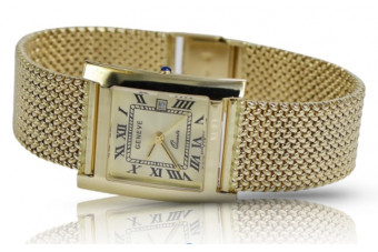 Reloj de oro para hombre Geneve ★ zlotychlopak.pl ★ Pureza de oro 585 333 Precio bajo!