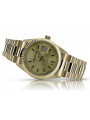 Gold men's watch Geneve ★ zlotychlopak.pl ★ Gold purity 585 333 Low Price!