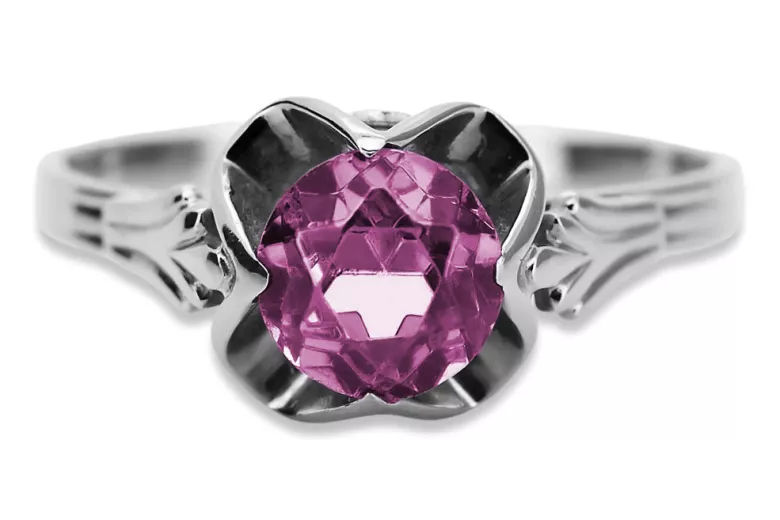 Rose soviétique russe 14k 585 or Alexandrite Ruby Emerald Sapphire Zircon ring vrc014