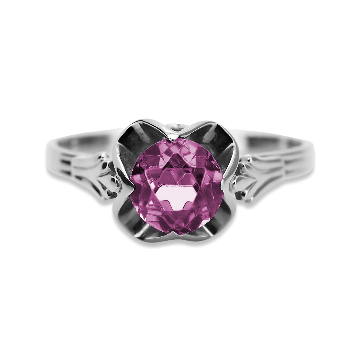 Rose soviétique russe 14k 585 or Alexandrite Ruby Emerald Sapphire Zircon ring vrc014