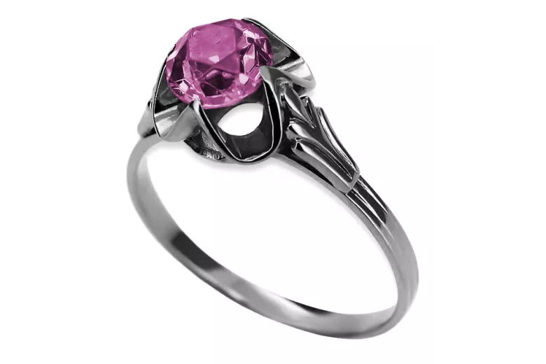 Rose soviétique russe 14k 585 or Alexandrite Ruby Emerald Sapphire Zircon ring vrc014