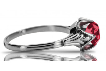 Bague en argent sterling 925 avec Rubis et Pierres Précieuses vrc023s