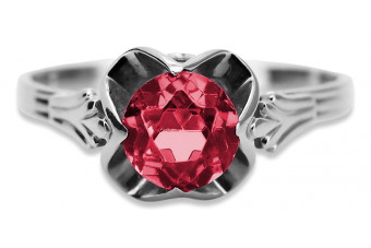 Sterling Silver 925 Ruby Cluster Ring vrc023s