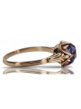 Russische sowjetische Rose 14 Karat 585 Gold Alexandrit Rubin Smaragd Saphir Zirkon Ring vrc084