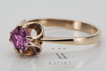 Amethyst Ring in Original Vintage 14 Karat Roségold - Artikelnummer  vrc348 vrc348