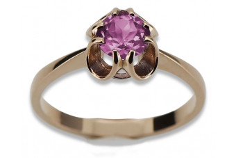 Amethyst Ring in Original Vintage 14 Karat Roségold - Artikelnummer  vrc348 vrc348