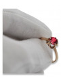 Rose soviétique russe 14k 585 or Alexandrite Ruby Emerald Sapphire Zircon ring vrc014