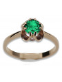 Russian Soviet rose 14k 585 gold Alexandrite Ruby Emerald Sapphire Zircon ring  vrc014