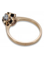 Russische sowjetische Rose 14 Karat 585 Gold Alexandrit Rubin Smaragd Saphir Zirkon Ring vrc014