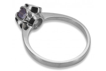 Bague vintage en argent sterling 925, Alexandrite, pierres précieuses variées vrc348s