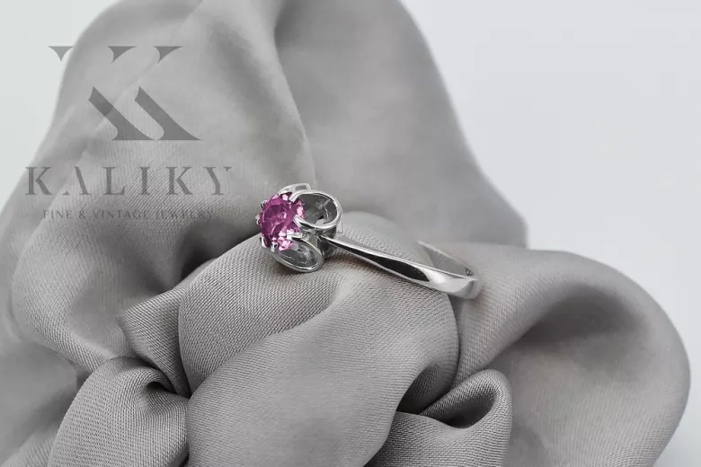 Rose soviétique russe 14k 585 or Alexandrite Ruby Emerald Sapphire Zircon ring vrc014