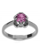 Russische sowjetische Rose 14 Karat 585 Gold Alexandrit Rubin Smaragd Saphir Zirkon Ring vrc014