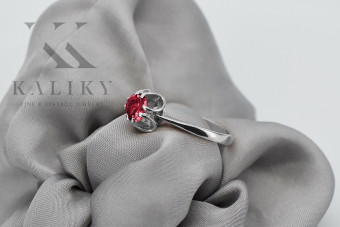 Sterling Silver 925 Ruby Gemstone Ring for Women vrc348s