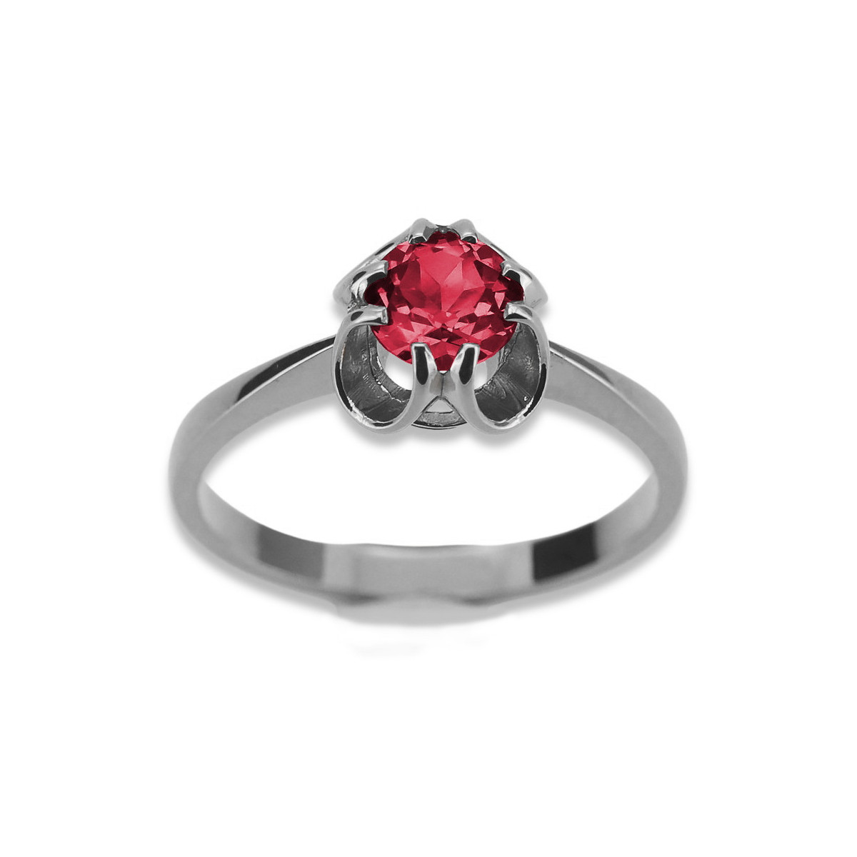 Russische sowjetische Rose 14 Karat 585 Gold Alexandrit Rubin Smaragd Saphir Zirkon Ring vrc014