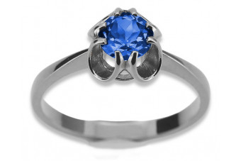 Sterling Silver 925 Sapphire Vintage Ring vrc348s