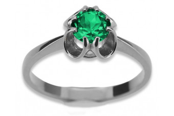 Sterling Silver 925, Emerald Vintage Ring vrc348s